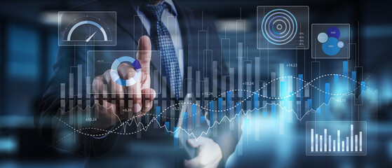 Real-Time Data Monitoring and Performance Metrics on Interactive Digital Dashboard.