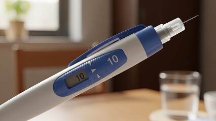 Digital Thermometer Measuring Body Temperature.