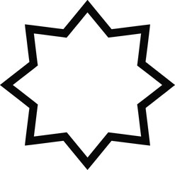 Minimalist starburst icon design