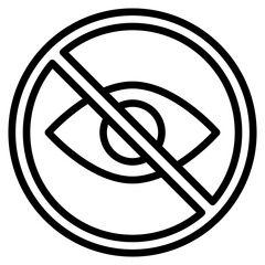 prohibition view vector