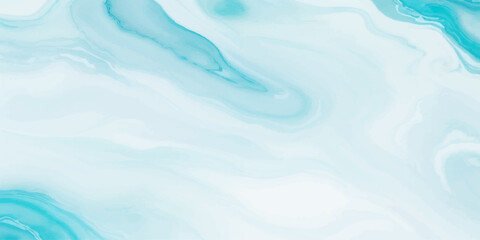 Abstract light blue and teal watercolor marble background with fluid swirls of cyan and white, perfect for modern website designs, wallpapers, and creative art.