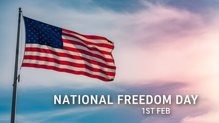 Celebrating national freedom day honoring american liberty and freedom
