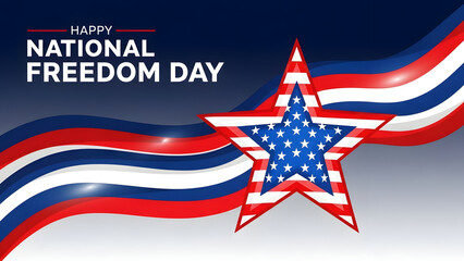 Celebrating national freedom day with patriotic spirit and american pride