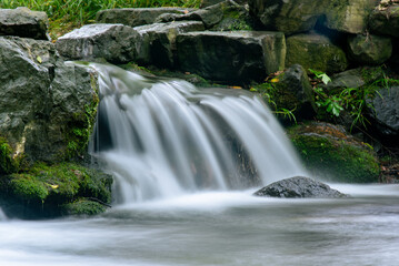 Obraz premium waterfall in the forest