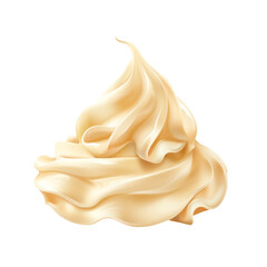 Multigrain toast sandwich with creamy cheese layers and herb garnish, realistic food isolated on transparent background.