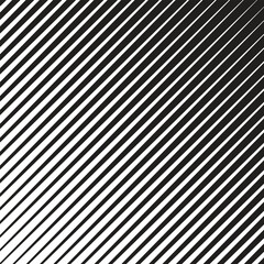 Obraz premium abstract geometric black and white thik to thin diagonal line pattern.