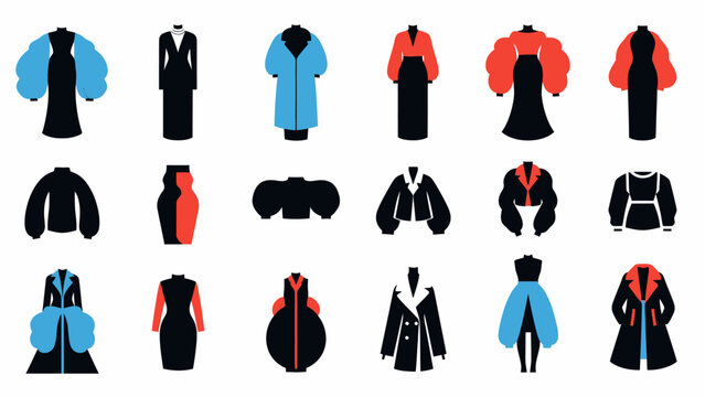 Collection of Various Winter Coats and Jackets.