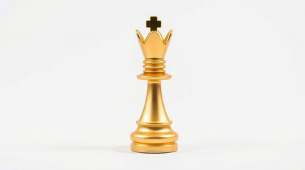 chess pieces on white background