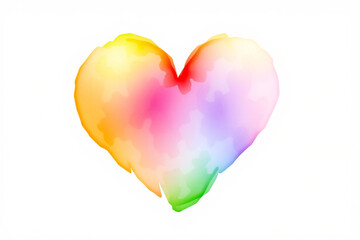heart made of colorful splashes