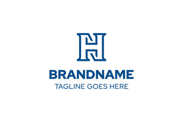 Fototapeta premium Letters HN NH Monogram Logo, suitable for any business with NH or HN initials