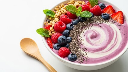 V Page Fruit Berry Chia Seed Yogurt Bowl Page.