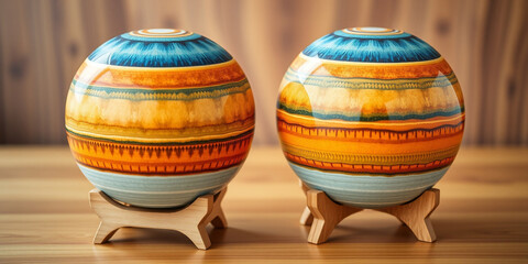 easter eggs in a basket