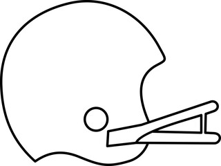 American Football Helmet Coloring Page