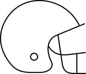 American Football Helmet Coloring Page