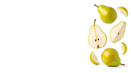 Fresh Pear Isolated With Copy Space &ndash; 16:9