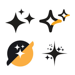 sparkling star logo icon