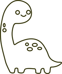 Outline Illustration For Coloring