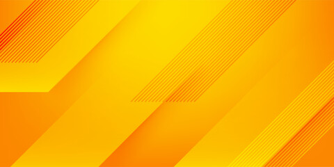 Abstract Yellow Orange Diagonal Background with Modern Stripes and Gradient