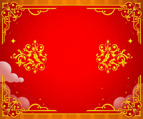 christmas background with golden snowflakes