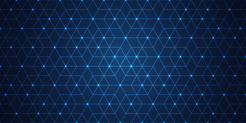 Abstract technology background with a seamless pattern of simple geometric shapes. Stylish vector texture