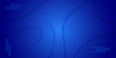 Blue wavy dynamic banner background.
