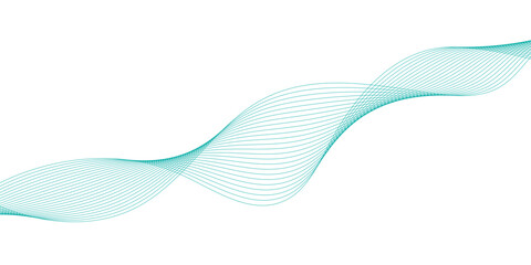 Abstract vector illustration of a blue plastic bottle and spoon over a flowing wave background with gradient curves and motion lines for a business design backdrop