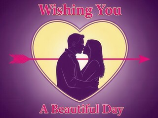 Wishing you a beautiful day with love and romance