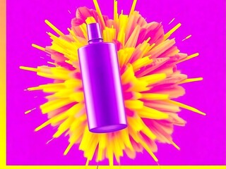 An abstract splashing colours background banner