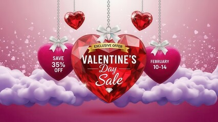 Valentine's day sale exclusive offer with 35 percent discount