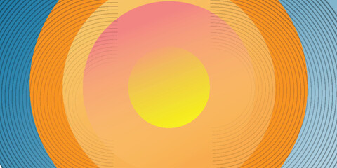 Luxury Circles Colorful Concentric Rings Abstract Design