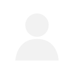 Flat illustration in grayscale. Avatar, user profile, person icon, gender neutral silhouette, profile picture. Suitable for social media profiles, icons, screensavers and as a template.