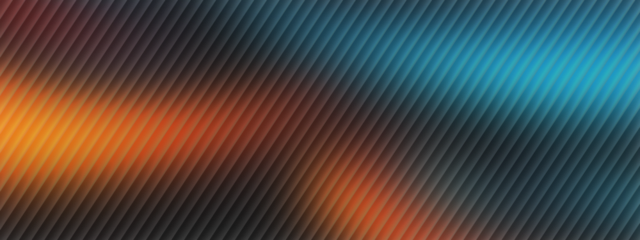 Abstract gradient background with diagonal color stripes in blue orange and black