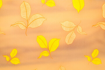 Fototapeta premium Plastic surface with a painted pattern, macro, top view.