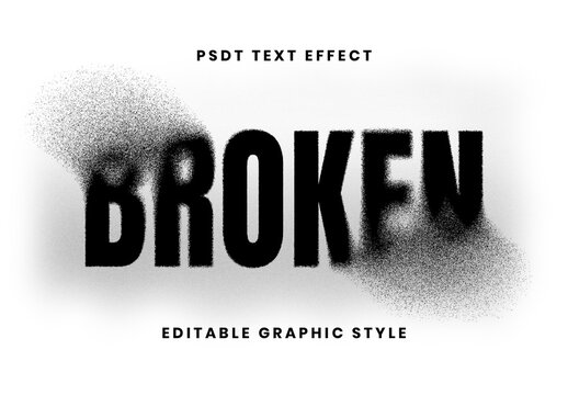 Spray Dust Text Effect
