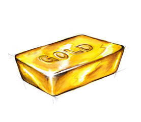 Goldbarren mit der Aufschtift GOLD