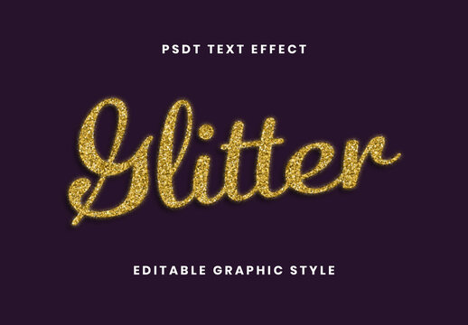 Gold Stardust Celestial Sparkle Text Effect Script Glitter Font