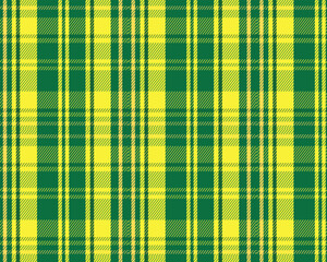 Green Yellow Seamless Plaid Tartan Textile Pattern Geometric Background