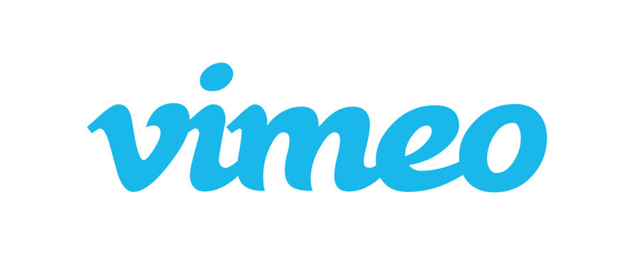 Vimeo App Icon and Logo vector SVG with colorful and black & white versions, scalable for mobile and web use, suitable for UI mockups, branding, and digital design projects.