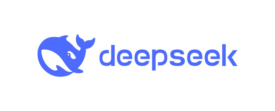 DeepSeek App Icon and Logo vector SVG with colorful and black & white versions, scalable for mobile and web use, suitable for UI mockups, branding, and digital design projects.