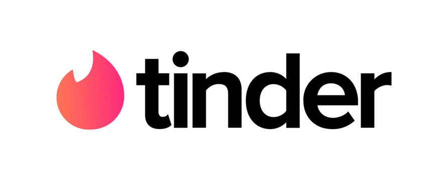 Tinder App Icon and Logo vector SVG with colorful and black & white versions, scalable for mobile and web use, suitable for UI mockups, branding, and digital design projects.
