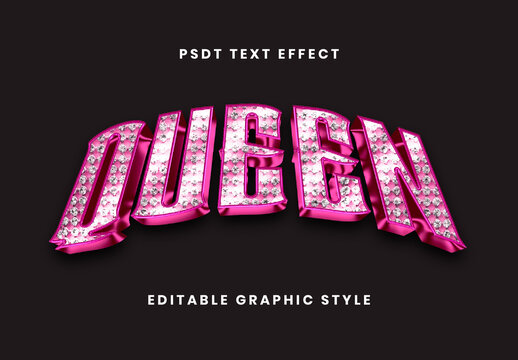 Pink And White Ultra Shine Bling Text Effect Diamond Sparkle Font