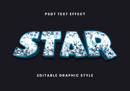 Crystal Diamond Text Effect