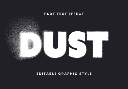 Dust Spray Text Effect