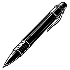 Black and silver pen