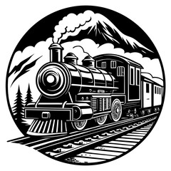 Vintage steam train journey