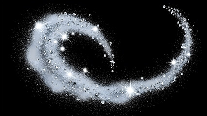 Celestial spiral of stardust