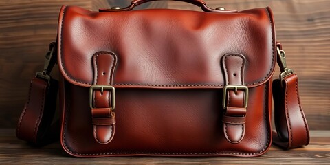Handcrafted leather satchel, rich brown tone, vintage stitching,   handmade bag,   handmade leather