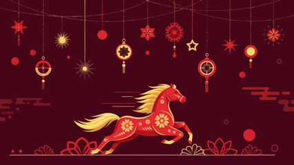 Chinese New Year Horse Decoration