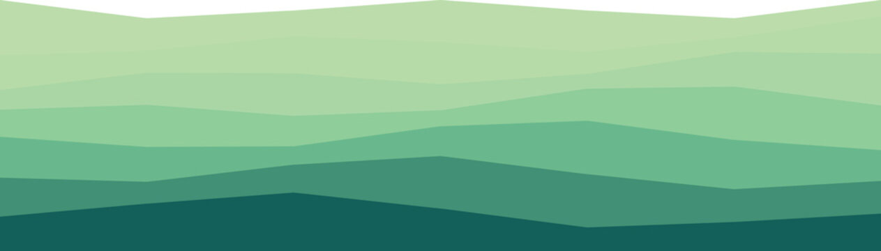 Abstract design featuring layered green waves. ideal for background or artistic decoration.