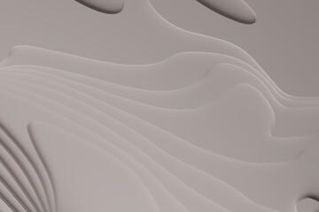 Modern topographic design with wavy layered gray surface